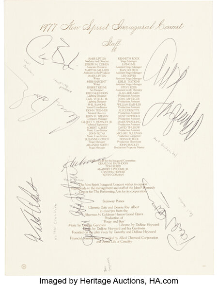 Music Memorabilia:Autographs and Signed Items, Beatles - John Lennon And Others Signed 1977 Jimmy CarterPresidential Inaugural Gala Performance Program.... Image #2