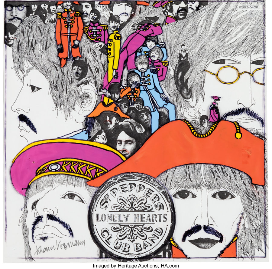 Music Memorabilia:Original Art, Klaus Voormann Original Beatles Artwork, "Sgt. Revolver" (Germany,1990s)....